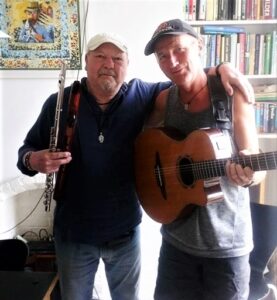 With me old pal guitarist supremo...Robin Jones.